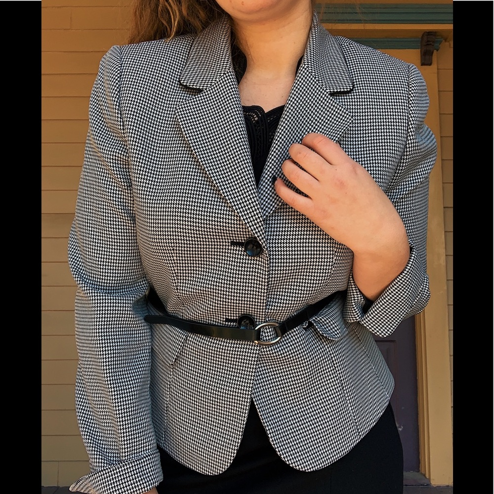 Vintage Houndstooth Blazer